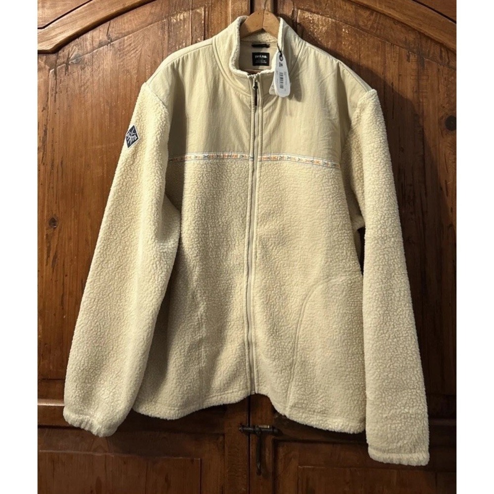 NWT Mens Prana Hurricane Full Zip Fleece Jacket Cliffside Sz Large $160
